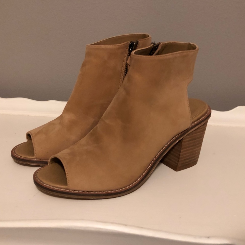 Peep Toe Booties size 6